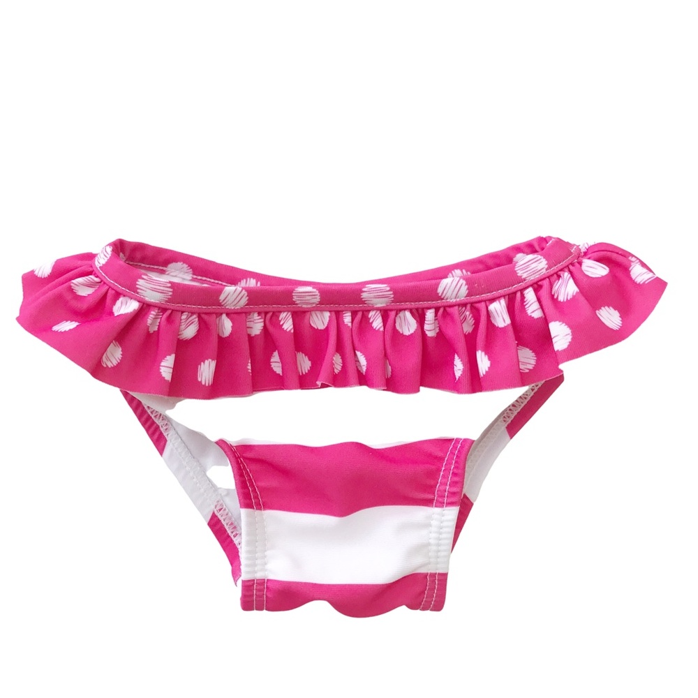 Target Pink and White 2-PC Rash Guard Swim 0-6M - Picture 4 of 6